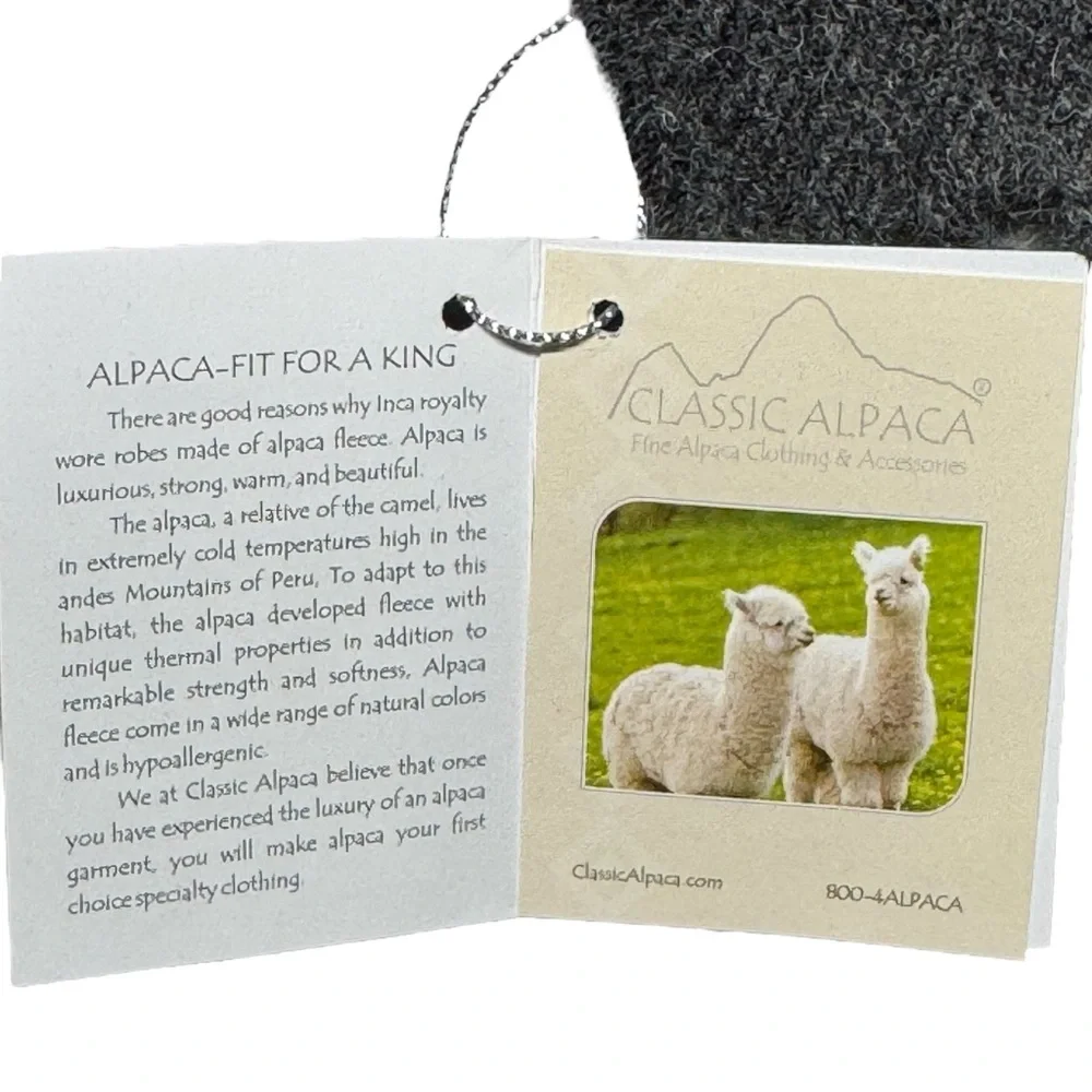 Classic Alpaca Buffalo Plaid Check Scarf NWT Black‎ White Gray Soft Warm Winter